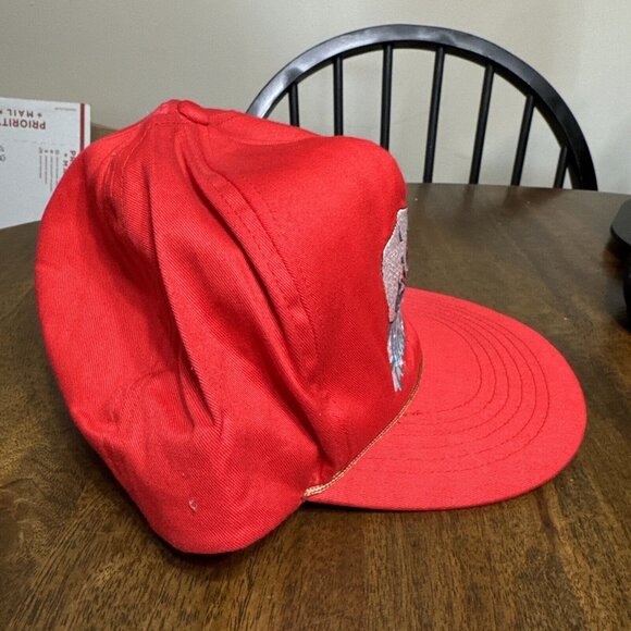 VINTAGE ACE ALASKA 1990 RED ROPE TRUCKER HAT POLAR BEARS SNAPBACK A.C.E. - Picture 10 of 10